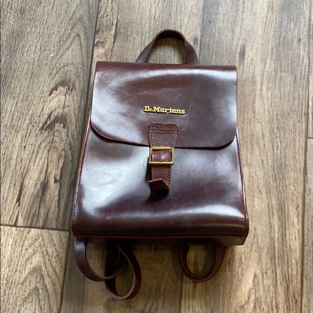 Dr. Martens Brown Leather Backpack